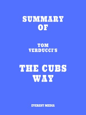 cover image of Summary of Tom Verducci's the Cubs Way
